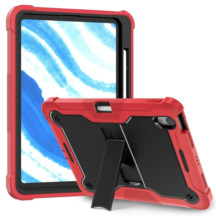 Shockproof Silicone Hybrid PC Tablet Case with Holder, For iPad Air 13 2026 / 2025 / 2024, For iPad Air 11 2026 / 2025 / 2024, For iPad Pro 13 2025 / 2024, For iPad Pro 11 2025 / 2024
