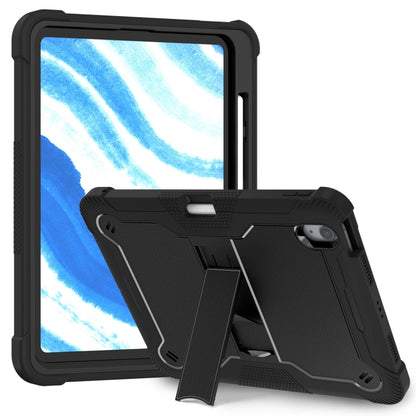 Shockproof Silicone Hybrid PC Tablet Case with Holder, For iPad Air 13 2026 / 2025 / 2024, For iPad Air 11 2026 / 2025 / 2024, For iPad Pro 13 2025 / 2024, For iPad Pro 11 2025 / 2024