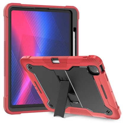 Shockproof Silicone Hybrid PC Tablet Case with Holder, For iPad Air 13 2026 / 2025 / 2024, For iPad Air 11 2026 / 2025 / 2024, For iPad Pro 13 2025 / 2024, For iPad Pro 11 2025 / 2024