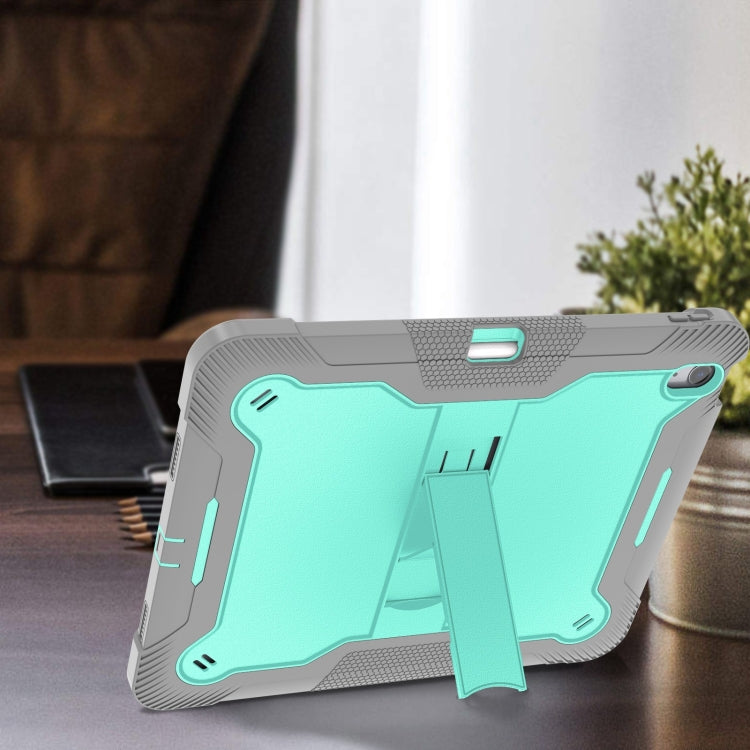 Shockproof Silicone Hybrid PC Tablet Case with Holder, For iPad Air 13 2026 / 2025 / 2024, For iPad Air 11 2026 / 2025 / 2024, For iPad Pro 13 2025 / 2024, For iPad Pro 11 2025 / 2024