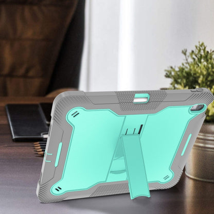 Shockproof Silicone Hybrid PC Tablet Case with Holder, For iPad Air 13 2026 / 2025 / 2024, For iPad Air 11 2026 / 2025 / 2024, For iPad Pro 13 2025 / 2024, For iPad Pro 11 2025 / 2024