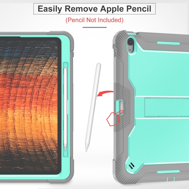 Shockproof Silicone Hybrid PC Tablet Case with Holder, For iPad Air 13 2026 / 2025 / 2024, For iPad Air 11 2026 / 2025 / 2024, For iPad Pro 13 2025 / 2024, For iPad Pro 11 2025 / 2024