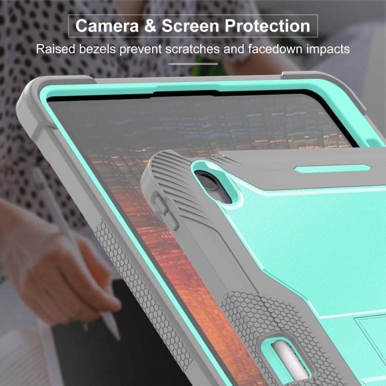 Shockproof Silicone Hybrid PC Tablet Case with Holder, For iPad Air 13 2026 / 2025 / 2024, For iPad Air 11 2026 / 2025 / 2024, For iPad Pro 13 2025 / 2024, For iPad Pro 11 2025 / 2024