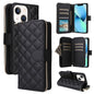 Crossbody Rhombic Zipper Tower Buckle Leather Phone Case with Lanyard, For iPhone SE 2022 / 2020 / 8 / 7, For iPhone 13 Pro Max, For iPhone 13 Pro, For iPhone 13 mini