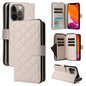 Crossbody Rhombic Zipper Tower Buckle Leather Phone Case with Lanyard, For iPhone 12 / 12 Pro, For iPhone 12 Pro Max, For iPhone 12 mini, For iPhone 11 Pro Max