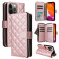 Crossbody Rhombic Zipper Tower Buckle Leather Phone Case with Lanyard, For iPhone 12 / 12 Pro, For iPhone 12 Pro Max, For iPhone 12 mini, For iPhone 11 Pro Max