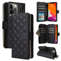 Crossbody Rhombic Zipper Tower Buckle Leather Phone Case with Lanyard, For iPhone 12 / 12 Pro, For iPhone 12 Pro Max, For iPhone 12 mini, For iPhone 11 Pro Max