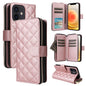 Crossbody Rhombic Zipper Tower Buckle Leather Phone Case with Lanyard, For iPhone 12 / 12 Pro, For iPhone 12 Pro Max, For iPhone 12 mini, For iPhone 11 Pro Max