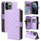 Crossbody Rhombic Zipper Tower Buckle Leather Phone Case with Lanyard, For iPhone 12 / 12 Pro, For iPhone 12 Pro Max, For iPhone 12 mini, For iPhone 11 Pro Max