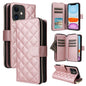 Crossbody Rhombic Zipper Tower Buckle Leather Phone Case with Lanyard, For iPhone 11, For iPhone 11 Pro, For iPhone X / XS, For iPhone XR