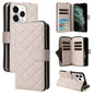 Crossbody Rhombic Zipper Tower Buckle Leather Phone Case with Lanyard, For iPhone 11, For iPhone 11 Pro, For iPhone X / XS, For iPhone XR