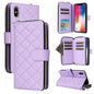 Crossbody Rhombic Zipper Tower Buckle Leather Phone Case with Lanyard, For iPhone 11, For iPhone 11 Pro, For iPhone X / XS, For iPhone XR