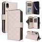 Crossbody Rhombic Zipper Tower Buckle Leather Phone Case with Lanyard, For iPhone 11, For iPhone 11 Pro, For iPhone X / XS, For iPhone XR