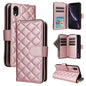 Crossbody Rhombic Zipper Tower Buckle Leather Phone Case with Lanyard, For iPhone 11, For iPhone 11 Pro, For iPhone X / XS, For iPhone XR