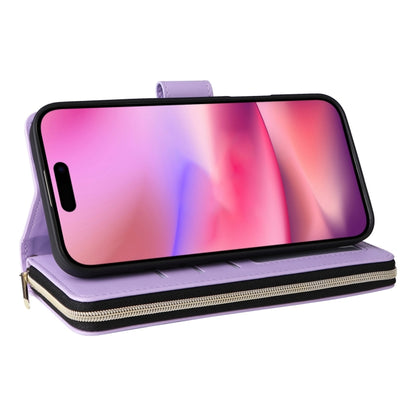 Crossbody Rhombic Zipper Tower Buckle Leather Phone Case with Lanyard, For iPhone 16, For iPhone 15 Pro Max, For iPhone 15 Pro, For iPhone 15 Plus / 14 Plus