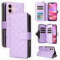 Crossbody Rhombic Zipper Tower Buckle Leather Phone Case with Lanyard, For iPhone 18 / 17, For iPhone 18 Pro / 17 Pro, For iPhone 18 Pro Max / 17 Pro Max, For iPhone 17e / 16e