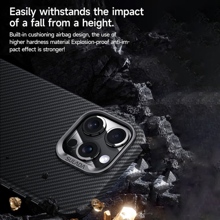 SULADA 600D Kevlar Texture PC Shockproof Phone Case, For iPhone 18 Pro, For iPhone 18 Pro Max, For iPhone 17 Pro Max, For iPhone 17 Pro, For iPhone 17, For iPhone Air