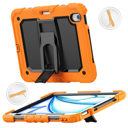 Silicone Hydric PC Tablet Case with Shoulder Strap & Holder, For iPad Air 11 2026 / 2025 / 2024