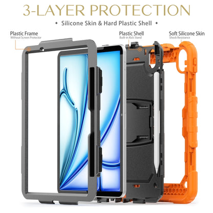 Silicone Hydric PC Tablet Case with Shoulder Strap & Holder, For iPad Air 11 2026 / 2025 / 2024