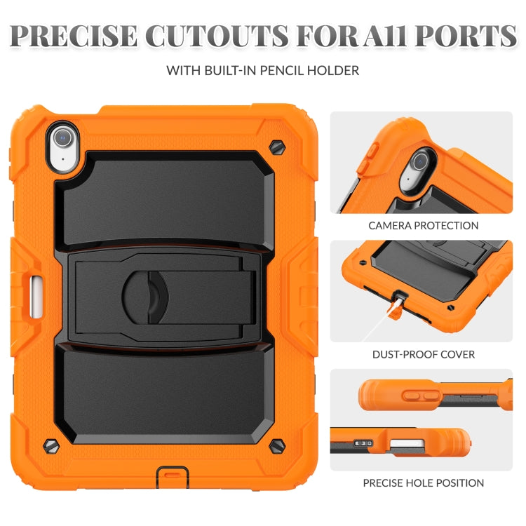 Silicone Hydric PC Tablet Case with Shoulder Strap & Holder, For iPad Air 11 2026 / 2025 / 2024