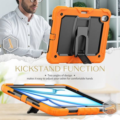 Silicone Hydric PC Tablet Case with Shoulder Strap & Holder, For iPad Air 11 2026 / 2025 / 2024