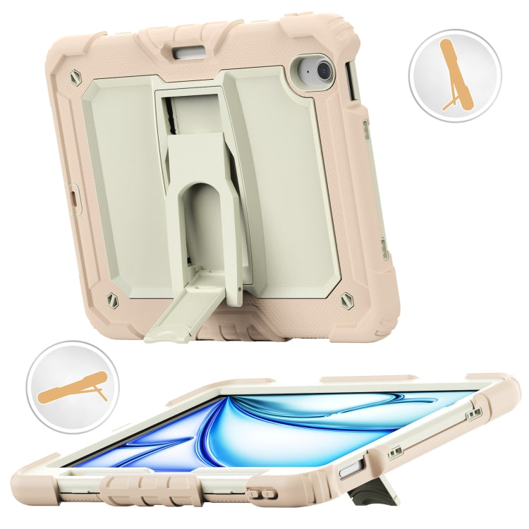 Silicone Hydric PC Tablet Case with Shoulder Strap & Holder, For iPad Air 11 2026 / 2025 / 2024
