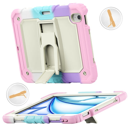 Silicone Hydric PC Tablet Case with Shoulder Strap & Holder, For iPad Air 11 2026 / 2025 / 2024