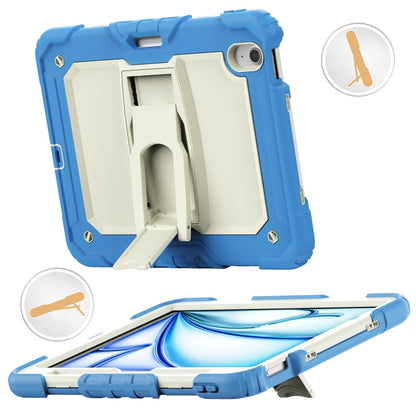 Silicone Hydric PC Tablet Case with Shoulder Strap & Holder, For iPad Air 11 2026 / 2025 / 2024