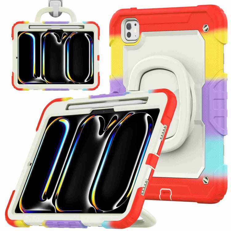 Handle Silicone Hydric PC Tablet Case with Shoulder Strap