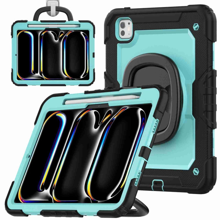Handle Silicone Hydric PC Tablet Case with Shoulder Strap