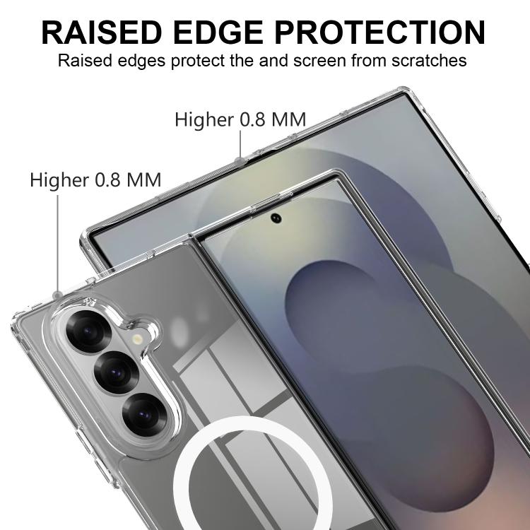 Scratchproof PC Transparent MagSafe Phone Case, For Samsung Galaxy Z Fold7, For Samsung Galaxy Z Flip6 / Flip7 FE, For Samsung Galaxy Z Fold6