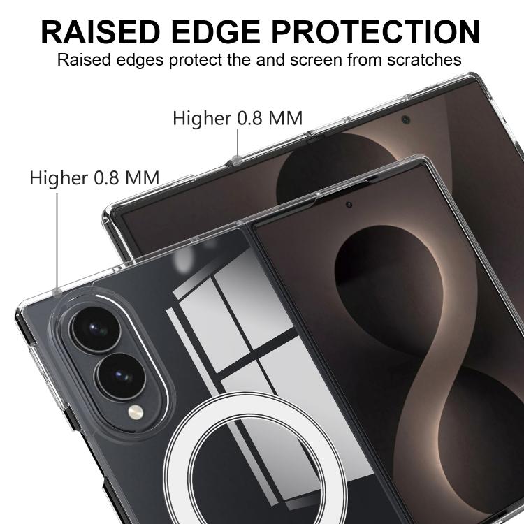 Scratchproof PC Transparent MagSafe Phone Case, For Galaxy Fold8 5G, For Samsung Galaxy Z Fold7, For Samsung Galaxy Z Flip6, For Samsung Galaxy Z Fold6