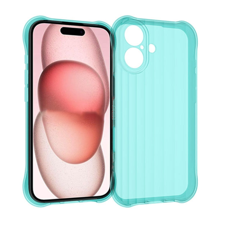 Water Ripple Fine Hole TPU Phone Case, For iPhone 16 Plus, For iPhone 16
