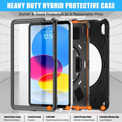 Rotation Holder Silicone Hybrid PC Tablet Case