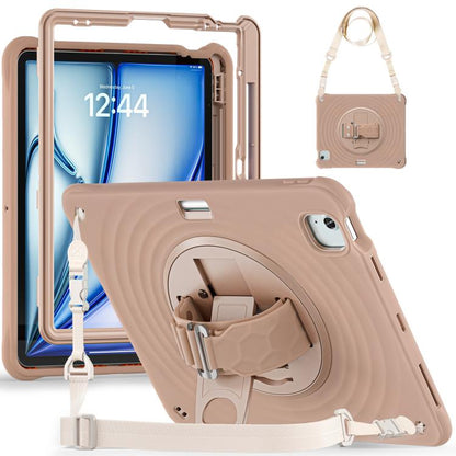 Rotation Holder Silicone Hybrid PC Tablet Case, For iPad Air 13 2026 / 2025 / 2024, For iPad Air 11 2026 / 2025 / 2024, For iPad Pro 13 2025 / 2024, For iPad Pro 11 2025 / 2024, For iPad 10th Gen 10.9 2022, For iPad mini 2024 / mini 6