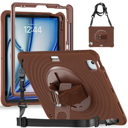 Rotation Holder Silicone Hybrid PC Tablet Case, For iPad Air 13 2026 / 2025 / 2024, For iPad Air 11 2026 / 2025 / 2024, For iPad Pro 13 2025 / 2024, For iPad Pro 11 2025 / 2024, For iPad 10th Gen 10.9 2022, For iPad mini 2024 / mini 6
