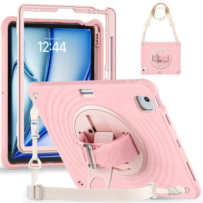 Rotation Holder Silicone Hybrid PC Tablet Case, For iPad Air 13 2026 / 2025 / 2024, For iPad Air 11 2026 / 2025 / 2024, For iPad Pro 13 2025 / 2024, For iPad Pro 11 2025 / 2024, For iPad 10th Gen 10.9 2022, For iPad mini 2024 / mini 6