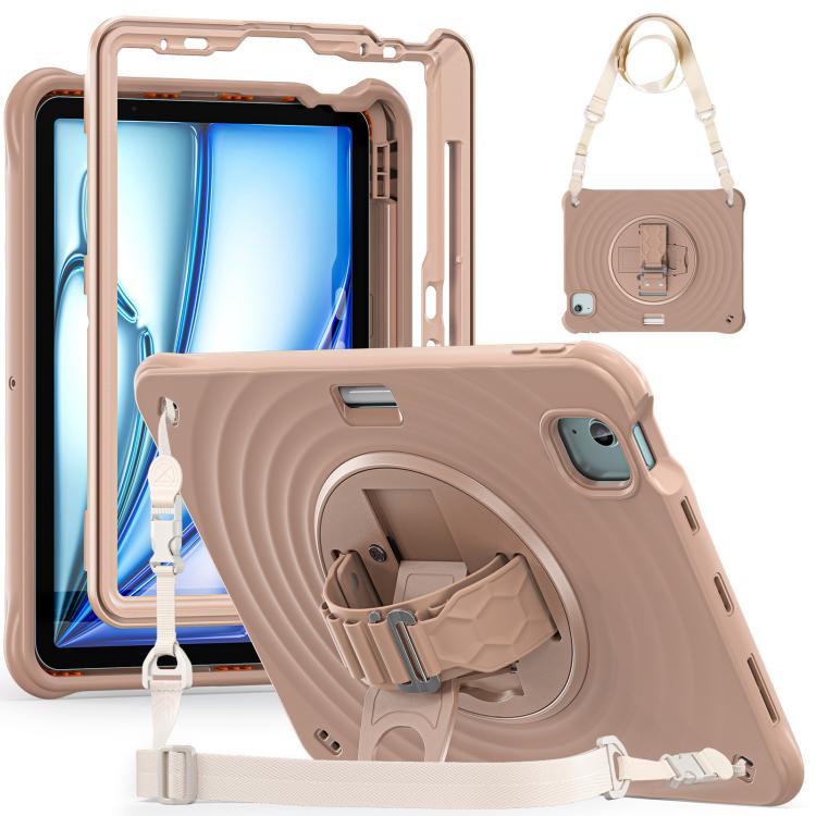 Rotation Holder Silicone Hybrid PC Tablet Case, For iPad Air 13 2026 / 2025 / 2024, For iPad Air 11 2026 / 2025 / 2024, For iPad Pro 13 2025 / 2024, For iPad Pro 11 2025 / 2024, For iPad 10th Gen 10.9 2022, For iPad mini 2024 / mini 6