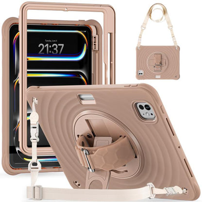 Rotation Holder Silicone Hybrid PC Tablet Case, For iPad Air 13 2026 / 2025 / 2024, For iPad Air 11 2026 / 2025 / 2024, For iPad Pro 13 2025 / 2024, For iPad Pro 11 2025 / 2024, For iPad 10th Gen 10.9 2022, For iPad mini 2024 / mini 6