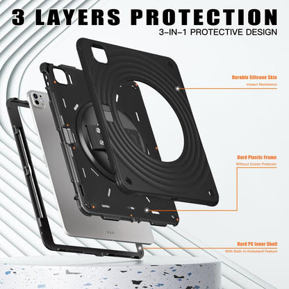 Rotation Holder Silicone Hybrid PC Tablet Case