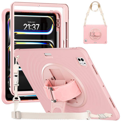 Rotation Holder Silicone Hybrid PC Tablet Case, For iPad Air 13 2026 / 2025 / 2024, For iPad Air 11 2026 / 2025 / 2024, For iPad Pro 13 2025 / 2024, For iPad Pro 11 2025 / 2024, For iPad 10th Gen 10.9 2022, For iPad mini 2024 / mini 6
