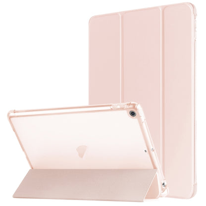 Tri-fold Holder TPU Cover Frosted Leather Smart Tablet Case withh Pen Slot