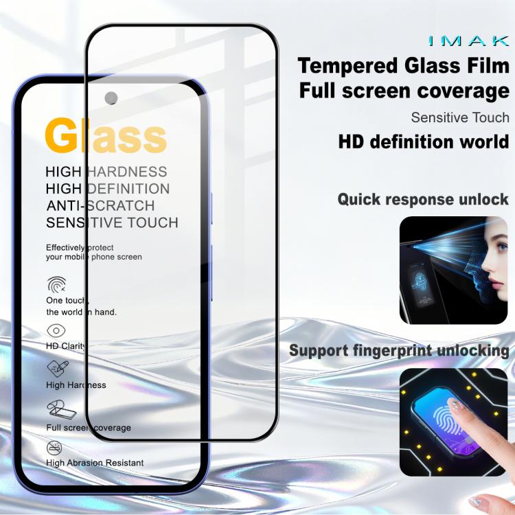 imak 9H Pro+ Series Surface Hardness Full Screen Tempered Glass Film, For Google Pixel 10a, For Google Pixel 10 Pro Fold, For Google Pixel 9a, For Google Pixel 9 Pro XL, For Google Pixel 9 Pro Fold, For Google Pixel 9 / Pixel 9 Pro