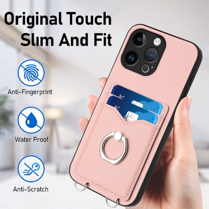 R20 Ring Card Holder Phone Case, For iPhone 15 Pro Max, For iPhone 15 Pro, For iPhone 15 Plus, For iPhone 15