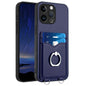 R20 Ring Card Holder Phone Case, For iPhone 15 Pro Max, For iPhone 15 Pro, For iPhone 15 Plus, For iPhone 15