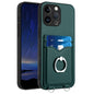 R20 Ring Card Holder Phone Case, For iPhone 15 Pro Max, For iPhone 15 Pro, For iPhone 15 Plus, For iPhone 15