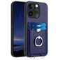 R20 Ring Card Holder Phone Case, For iPhone 15 Pro Max, For iPhone 15 Pro, For iPhone 15 Plus, For iPhone 15
