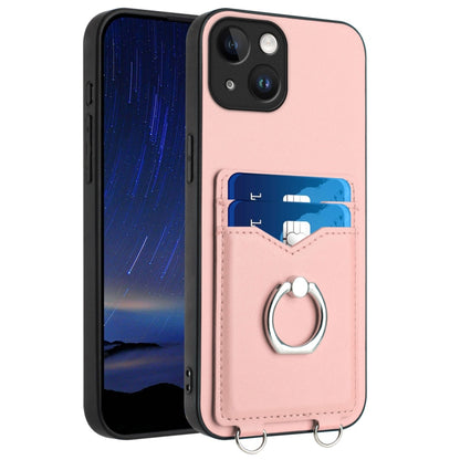 R20 Ring Card Holder Phone Case, For iPhone 15 Pro Max, For iPhone 15 Pro, For iPhone 15 Plus, For iPhone 15