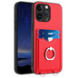R20 Ring Card Holder Phone Case, For iPhone 14 Plus, For iPhone 14, For iPhone 14 Pro, For iPhone 14 Pro Max