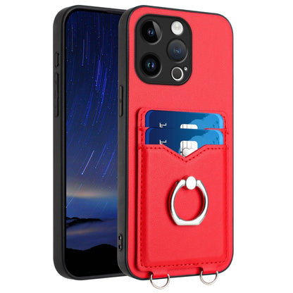 R20 Ring Card Holder Phone Case, For iPhone SE 2022 / SE 2020 / 8, For iPhone 13 Pro Max, For iPhone 13 Pro, For iPhone 13